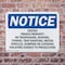 Signmission Posted Private Property No Trespassing OSHA Notice Sign, Plastic, 14in W x 10in L, 2PK OS-2PACK-NS-P-1014-L-17730 - alternate 6